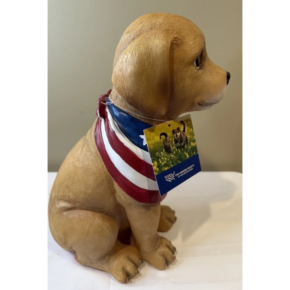 Humane Society LARGE Patriotic‎ Dog Labrador Retriever 4th July Flag Bandana